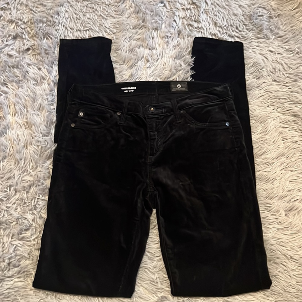 AG Adriano Goldschmied Black Legging Super Skinny Pants